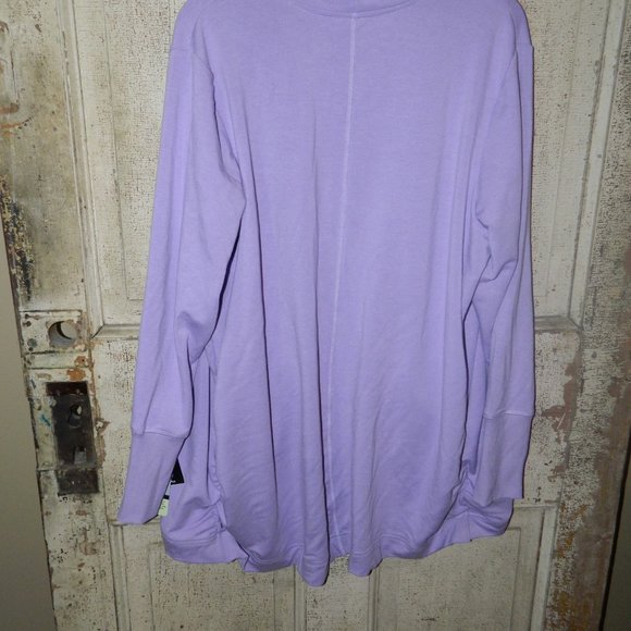 Ideology Lilac OFF DUTY Open Front Cardigan Size 1X (A-10) - Picture 4 of 5